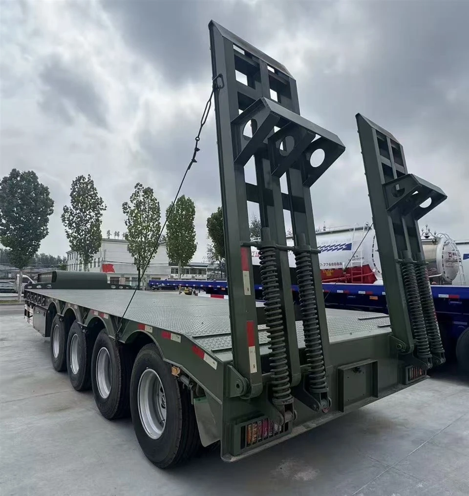 4 Axle Low Flatbed Semi Trailer