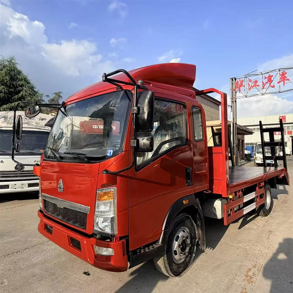 Flatbed Truck For Construction Machinery Transport