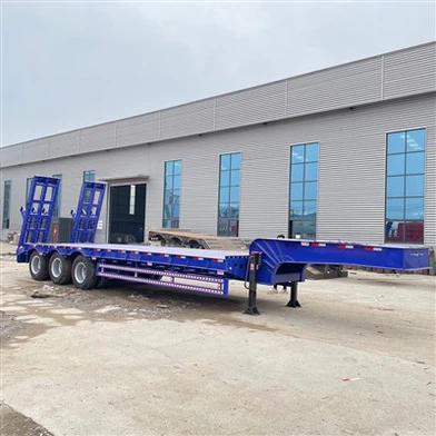 3-axle Low Flatbed Trailers