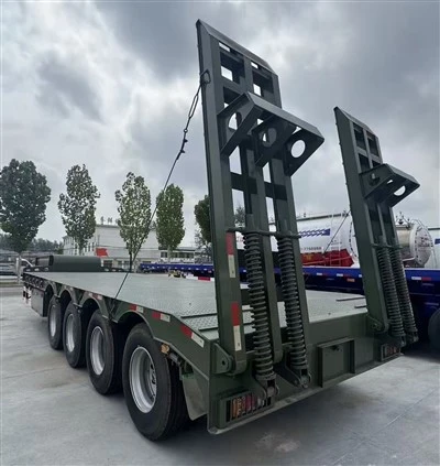 4 Axle Low Flatbed Semi Trailer