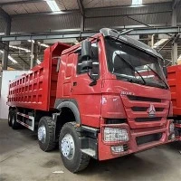Red 12-wheel Dump Truck