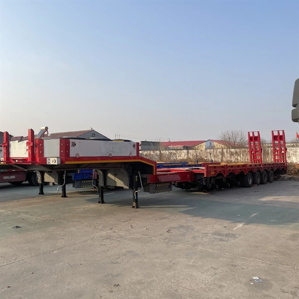 Telescopic Low Bed Trailers high quality Telescopic Low Bed Trailers high quality