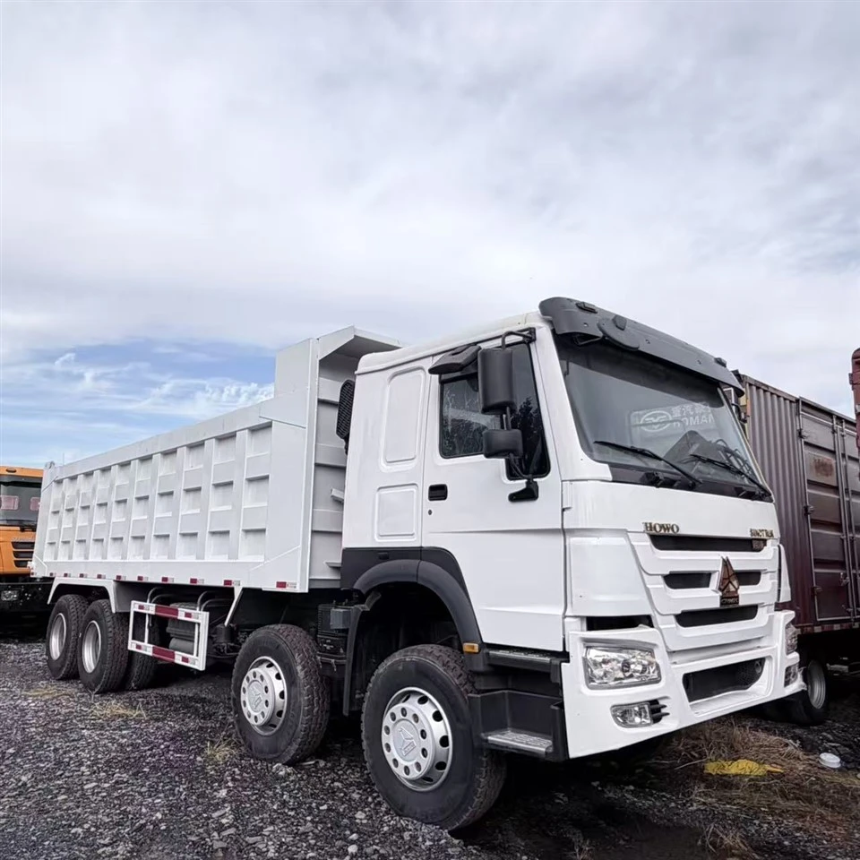 White Construction Dump Truck